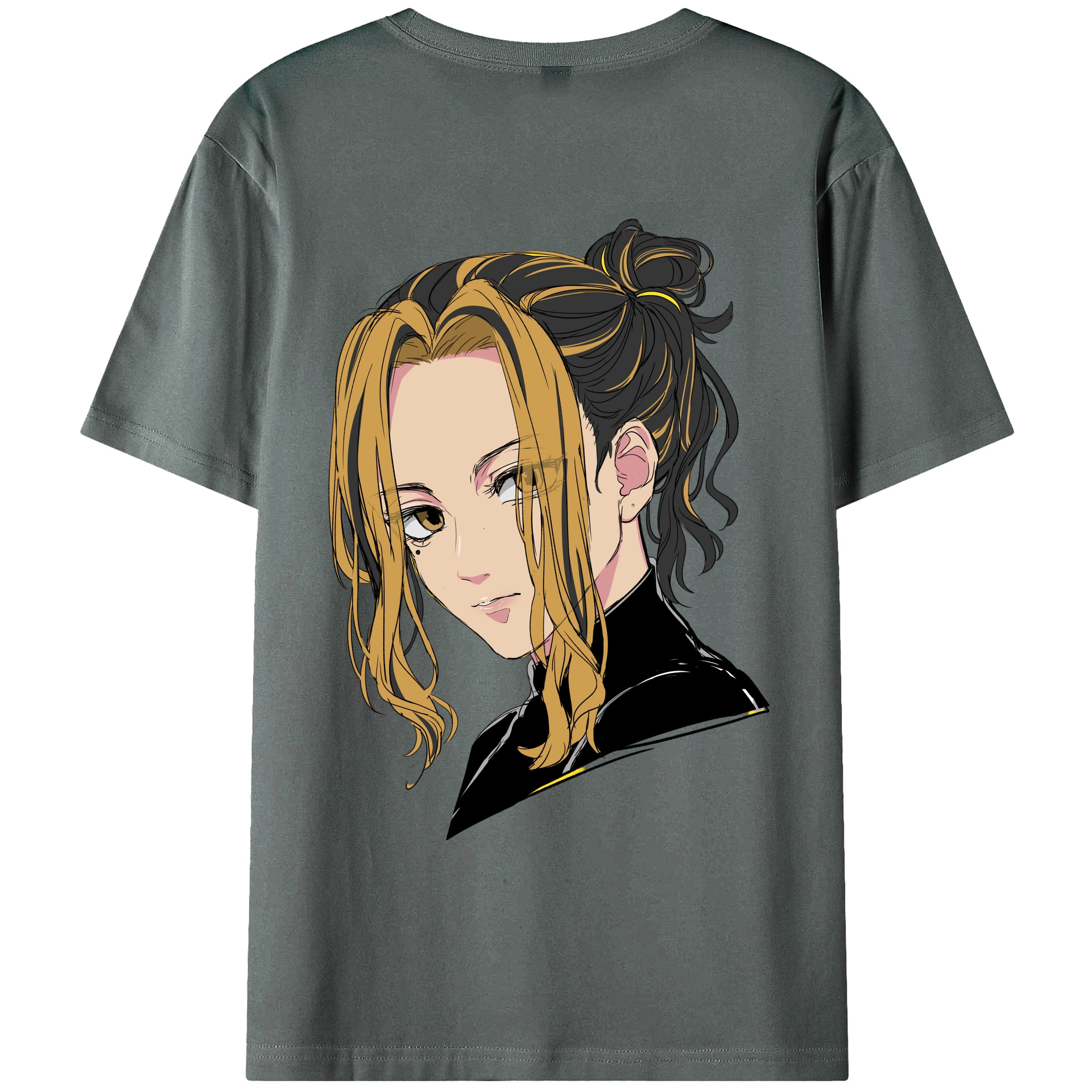 （画像用） 東京リベンジャーズ Tokyo Revengers 綿100％ メンズ半袖Tシャツ（バックプリント） 通気性